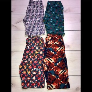 New worn 4 pair of LuLaRoe leggings fits size 0-12